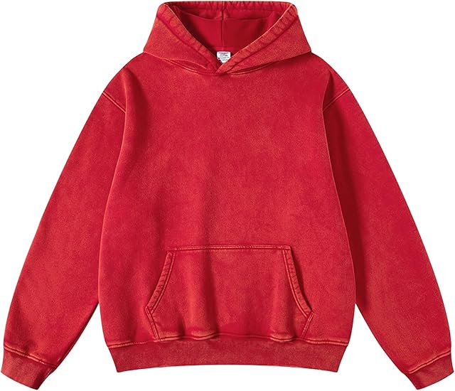 Classic small red hoodie displayed in Shopify AI chatbot product card